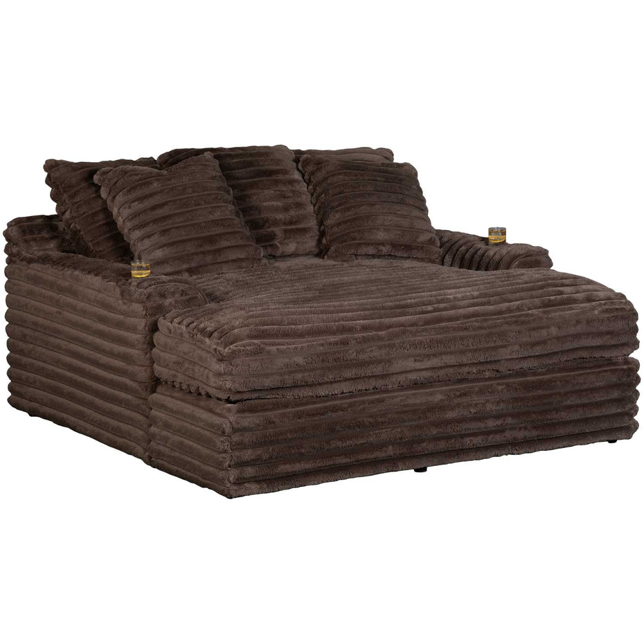 Oversized Chaise - Julia Chocolate