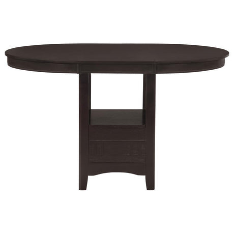 Lavon - Oval Extension Counter Dining Table - Espresso by CoasterEveryday | Bel Furniture
