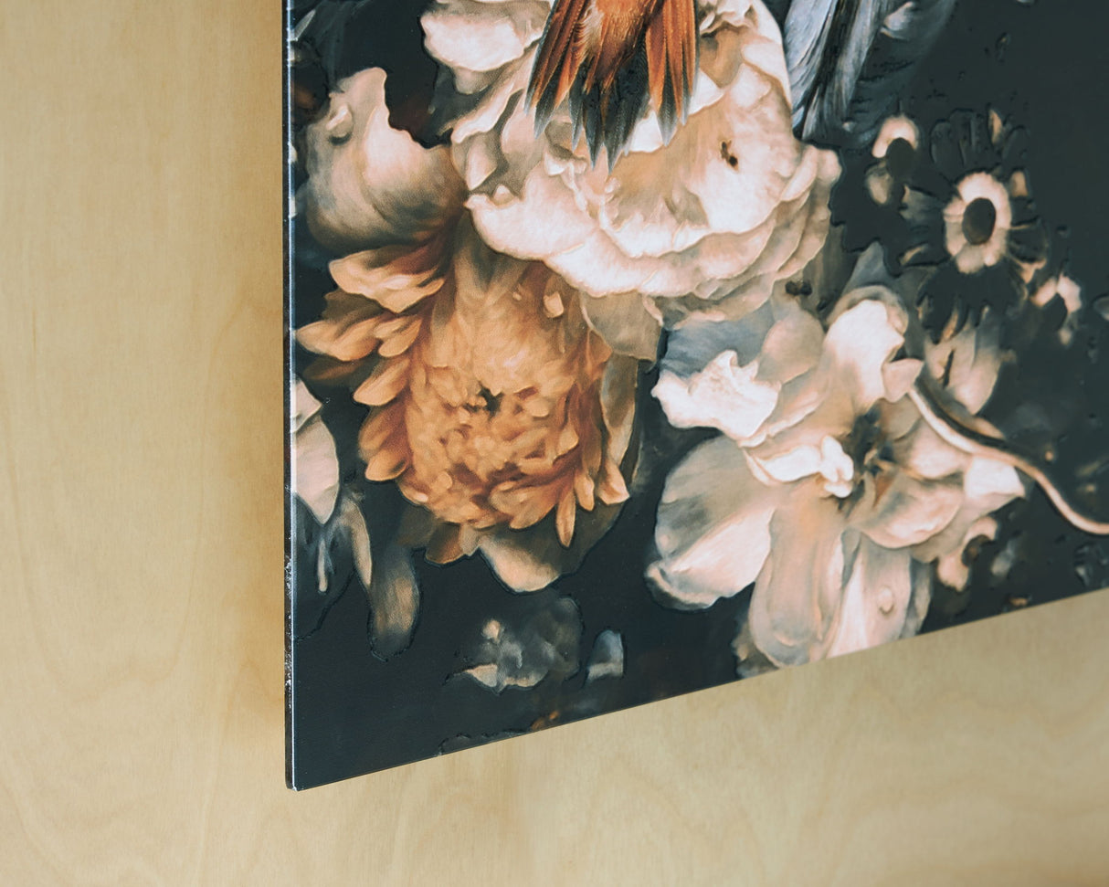 Valfer - Wall Art - Orange / Black / White