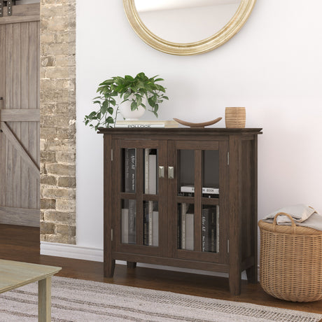 Artisan - Handcrafted Low Storage Cabinet by Simpli-Home | Bel Furniture