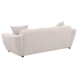 Destino - Chenille Splayed Arm Sofa Set