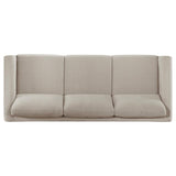 Islington - Fabric Upholstered Panel Arm Sofa - Taupe