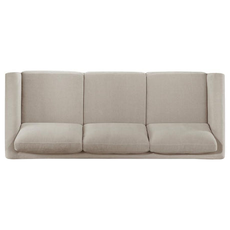 Islington - Fabric Upholstered Panel Arm Sofa - Taupe
