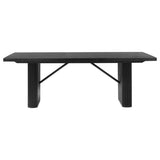 Catherine - Rectangular Wood Dining Table - Black by Coaster Fine Furniture | Bel Furniture