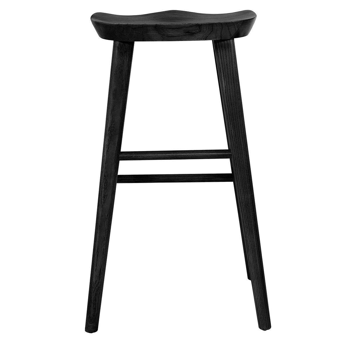 Backless Bar Height Bar Chair - Black