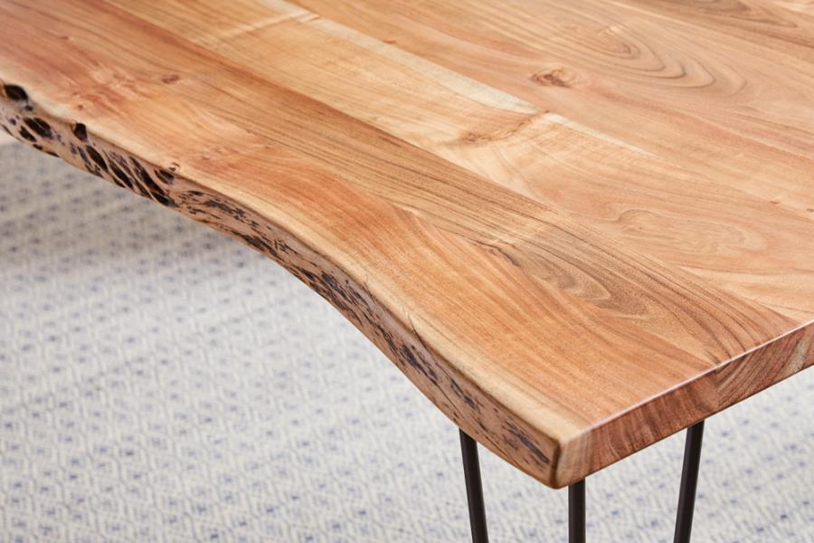 Sherman - Live Edge Dining Table - Natural Acacia