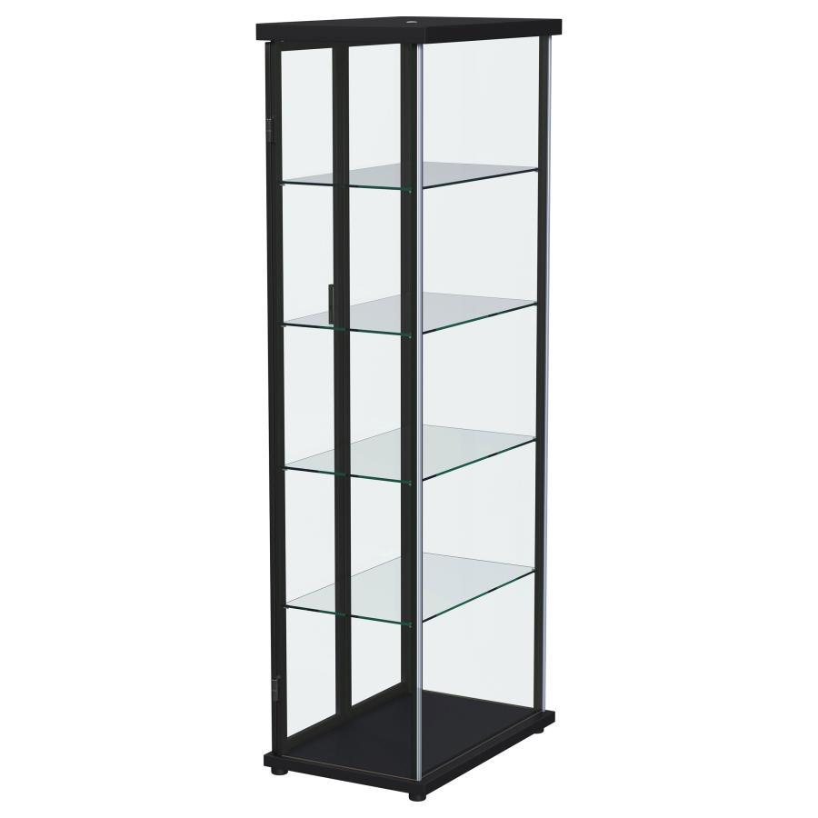 Aero - 5-Shelf Display Curio Cabinet With Led Lighting by Coaster Fine Furniture | Bel Furniture