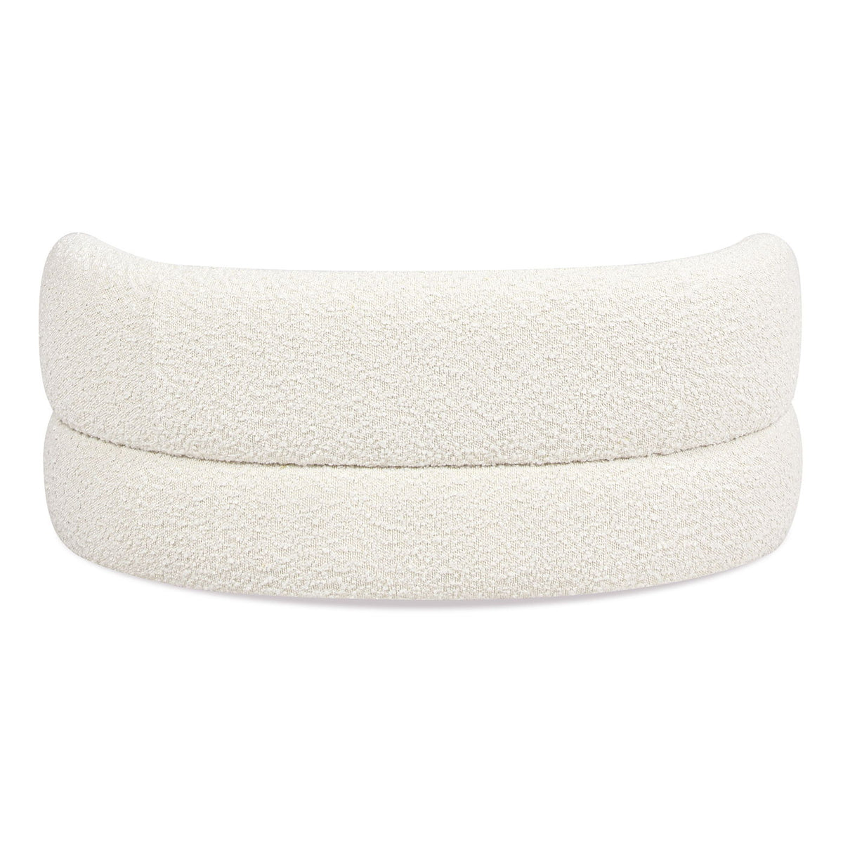 Shep - Curved Dog Sofa Bed Medium - Ivory White by Jennifer Taylor Home | Bel Furniture