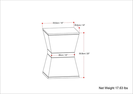 Westfield - Side Table - Natural by Simpli-Home | Bel Furniture