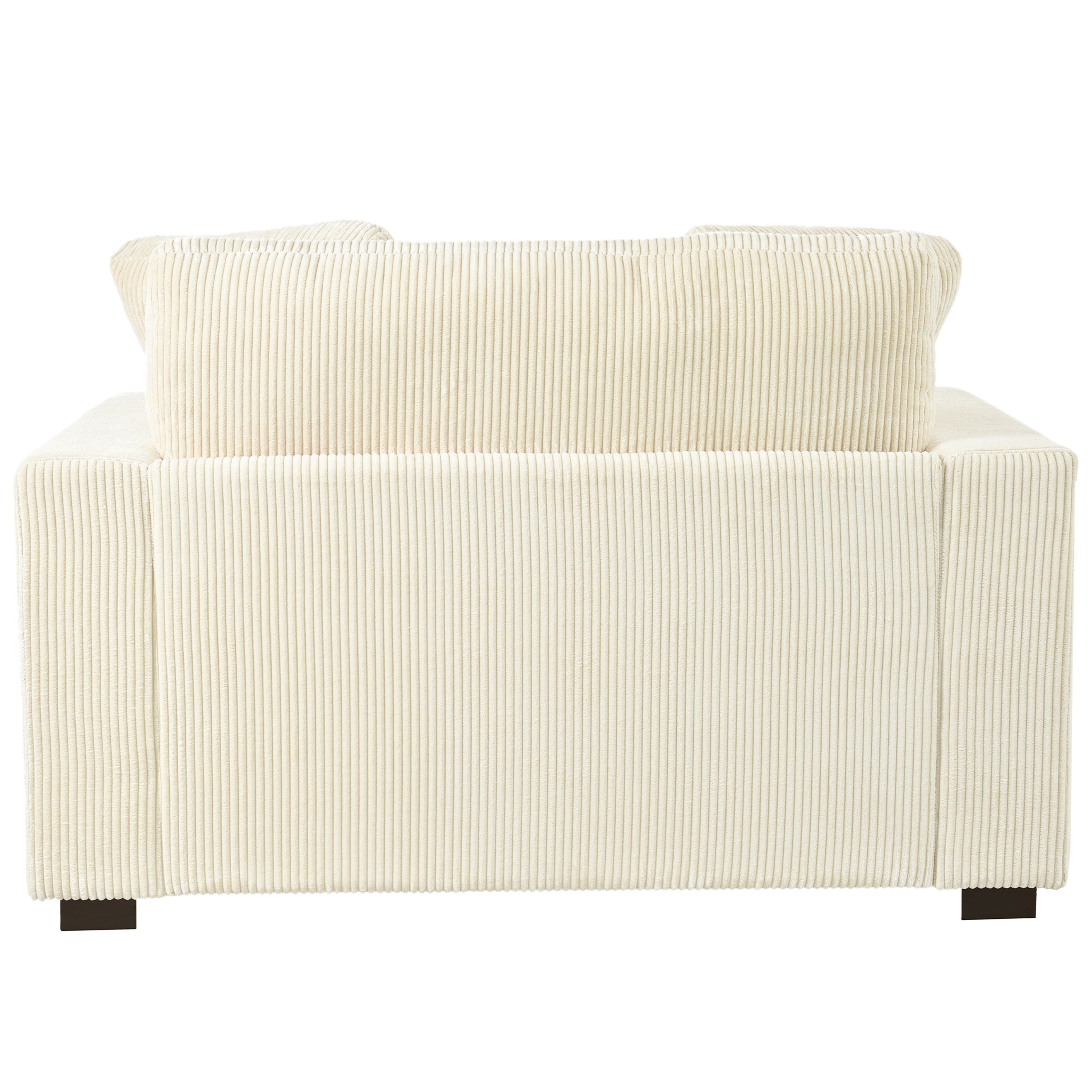 Oversized Chaise, Lounge Chair Classic Design, Soft Fabric, Durable Frame With Solid Wood Legs