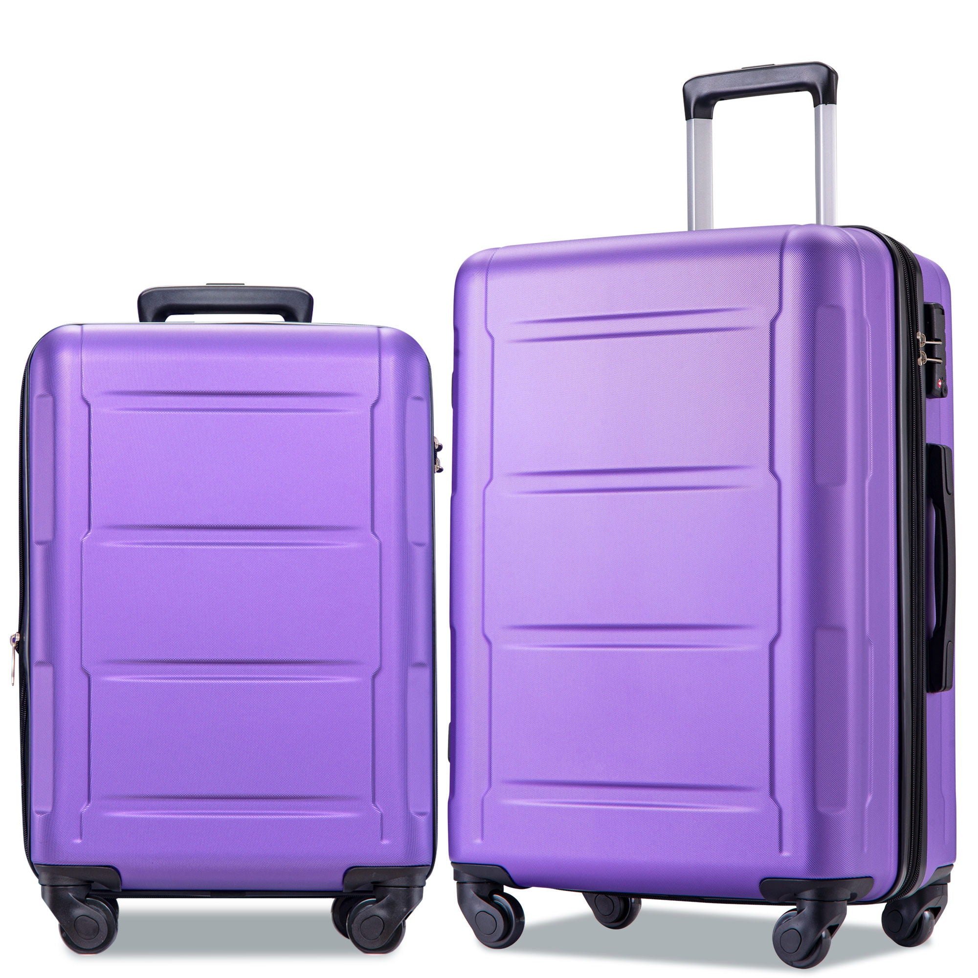 Expanable Spinner Wheel 2 Piece Luggage Set ABS Lightweight Suitcase With Tsa Lock 20" / 24"