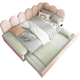 Upholstered Daybed With Metal Slatted Base