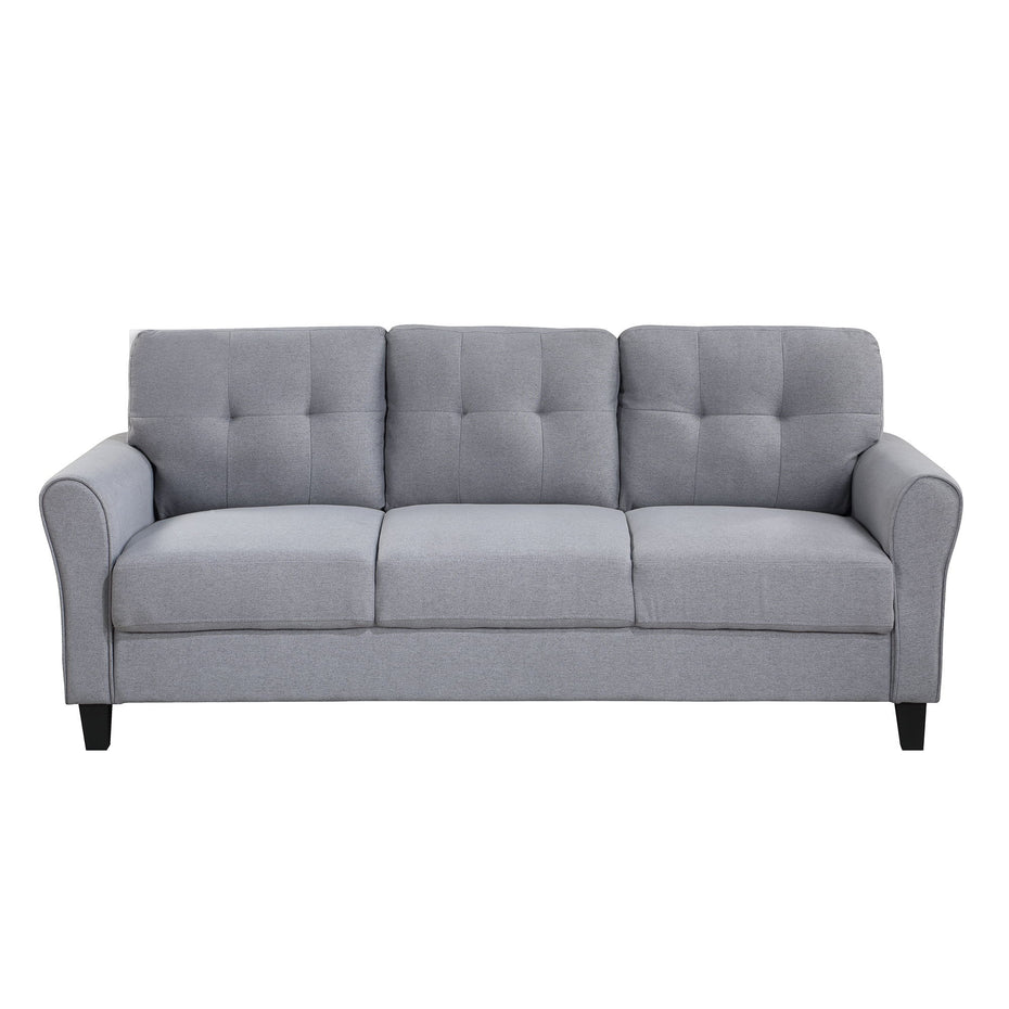 Modern Living Room Sofa Linen Upholstered Couch Furniture For Home Or Office