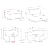 Rex - Handcrafted Sectional Sofa And Ottoman