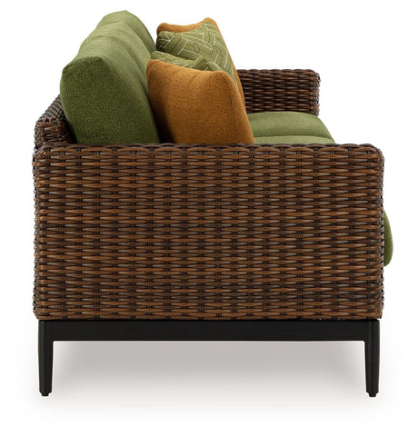 Horizon Hall - Brown / Green - Sofa With Cushion by Signature Design by Ashley® | Bel Furniture