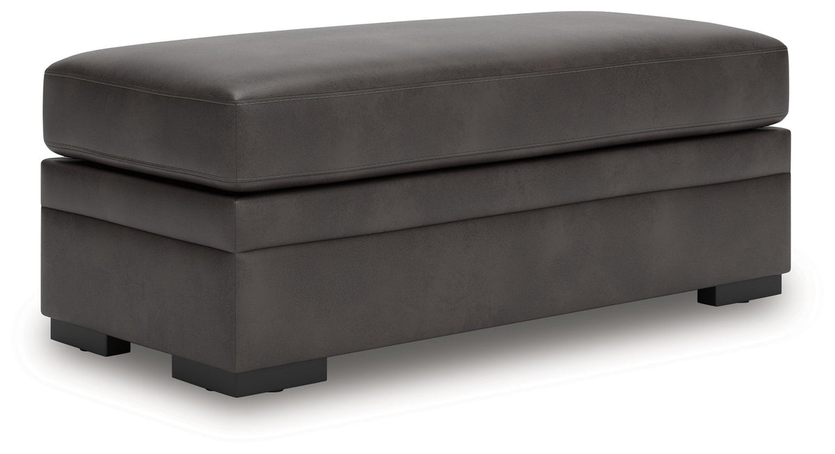 Lofton-Pike - Shadow - Oversized Accent Ottoman by Signature Design by Ashley® | Bel Furniture