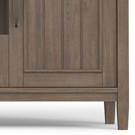 Lev - TV Media Stand - Smoky Brown by Simpli-Home | Bel Furniture