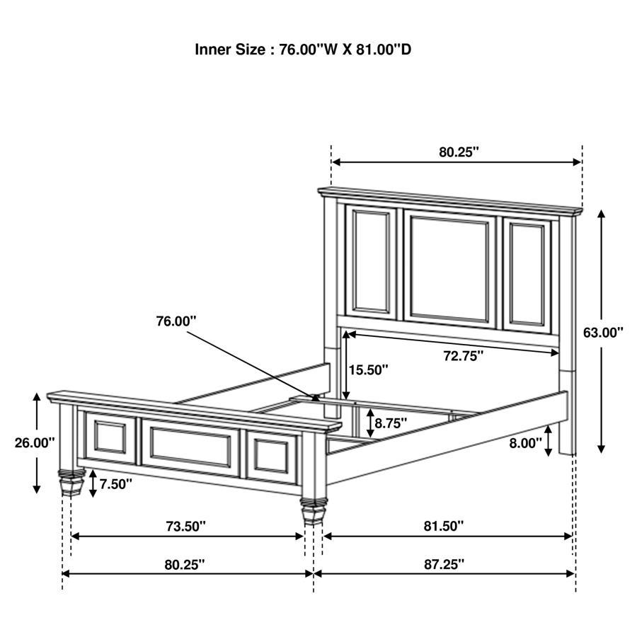 Sandy Beach - Panel Bed Bedroom Set