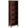 Artisan - 5 Shelf Bookcase, Handcrafted Dark Brown by Simpli-Home | Bel Furniture