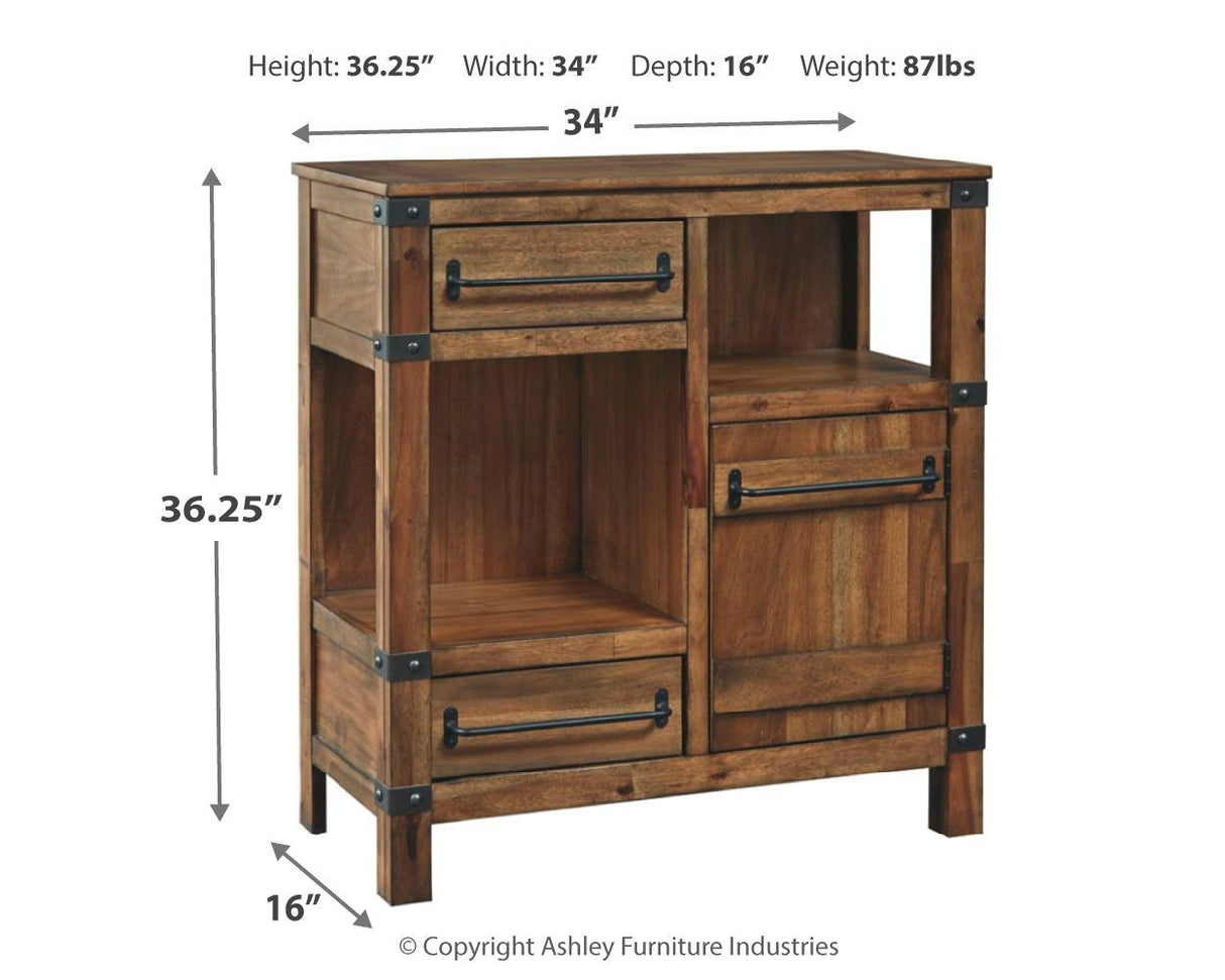 Roybeck - Light Brown / Bronze - Accent Cabinet by Signature Design by Ashley® | Bel Furniture