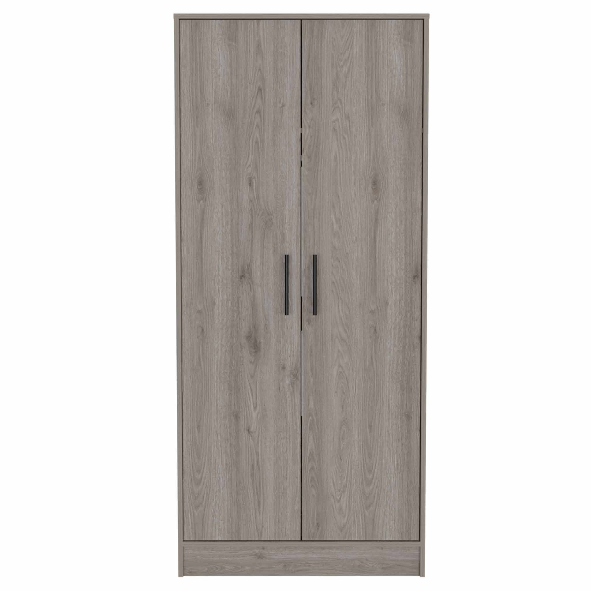 Tall Two Door Closet - Light Gray