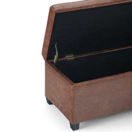 Avalon - Multifunctional Storage Ottoman Bench by Simpli-Home | Bel Furniture