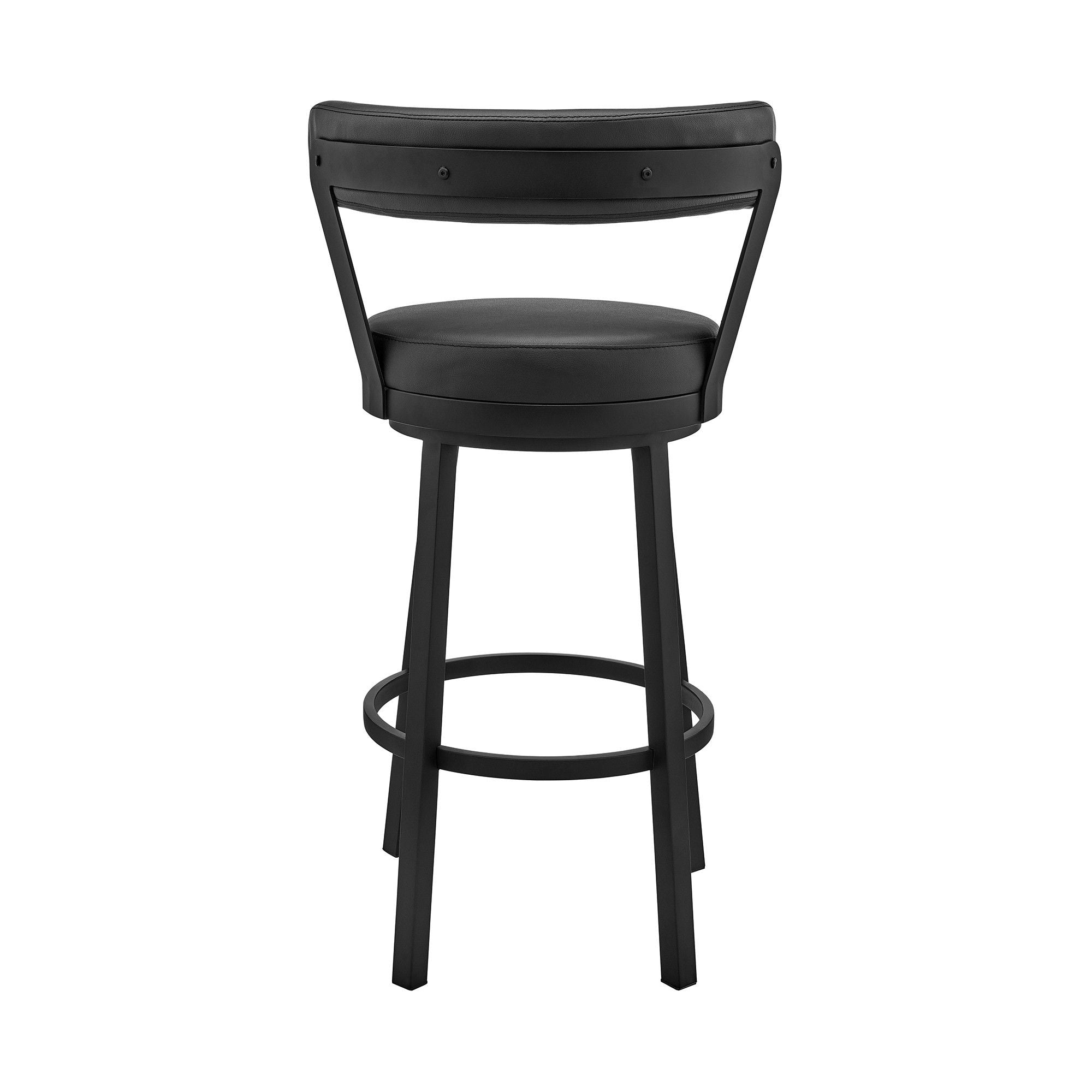 36" Swivel Counter Height Bar Chair - Black