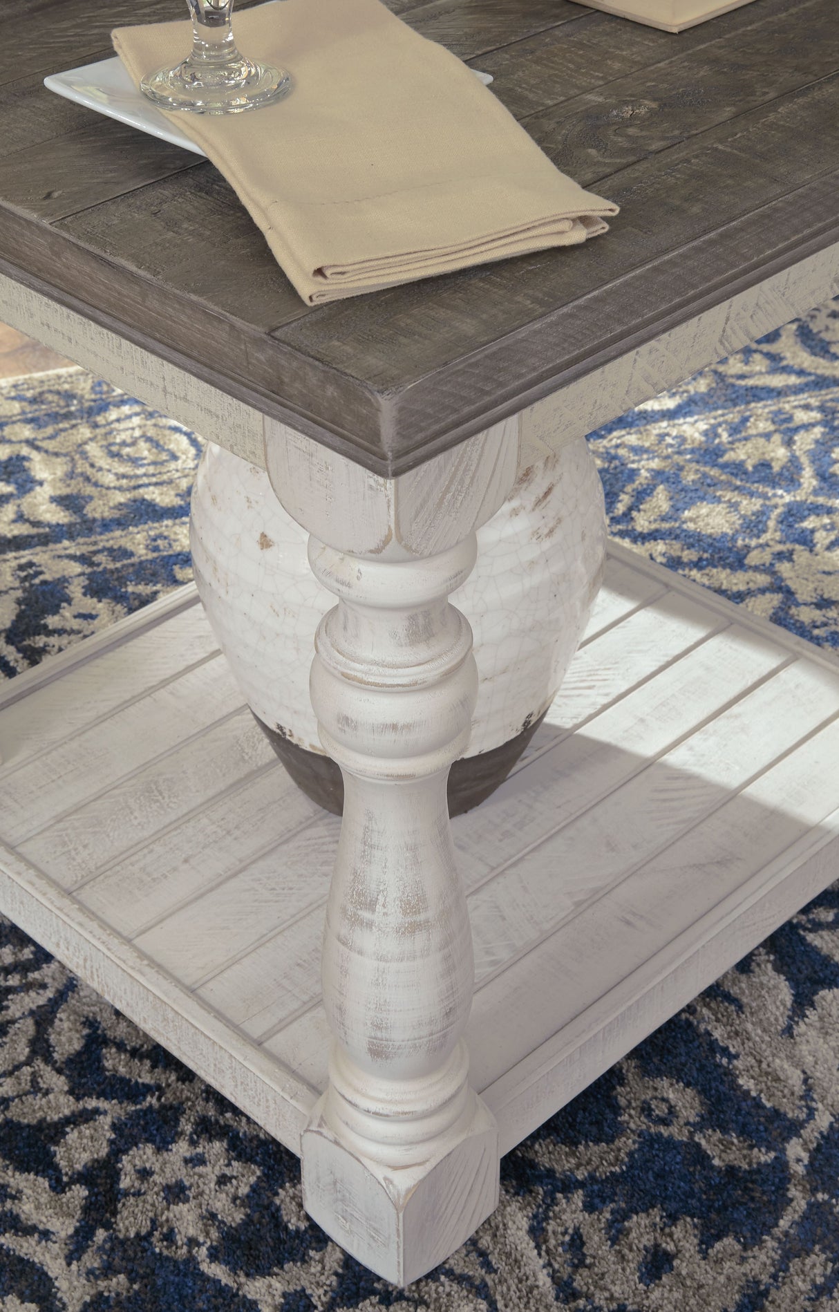 Havalance - Gray / White - Rectangular End Table by Signature Design by Ashley® | Bel Furniture