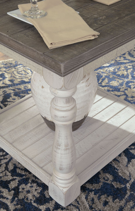 Havalance - Gray / White - Rectangular End Table by Signature Design by Ashley® | Bel Furniture