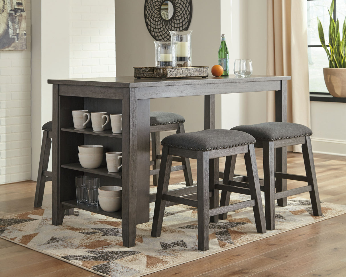 Caitbrook - Gray - Rectangular Dining Room Counter Table by Signature Design by Ashley® | Bel Furniture