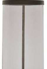 Junrow - Glass Table Lamp - Clear / Brown