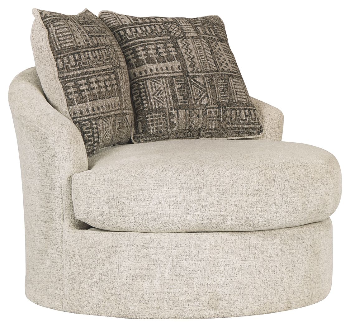 Soletren Swivel Accent Chair Stone