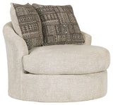 Soletren Swivel Accent Chair Stone