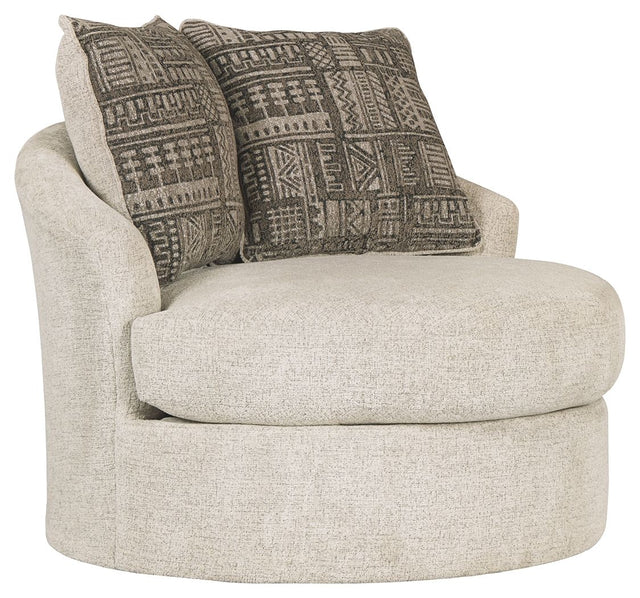 Soletren Swivel Accent Chair Stone