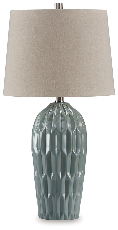 Hadbury - Ceramic Table Lamp (Set of 2) by Signature Design by Ashley® | Bel Furniture