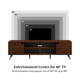 Contemporary 2 Door Minimalist TV Stand by Walker Edison | Bel Furniture