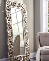 Lucia - Antique Silver Finish - Floor Mirror by Signature Design by Ashley® | Bel Furniture