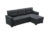 Connor - Fabric Reversible Sectional Sleeper Sofa Chaise With Storage