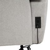 Sylmar - Chenille Upholstered Power Reclining Sofa - Dove Gray