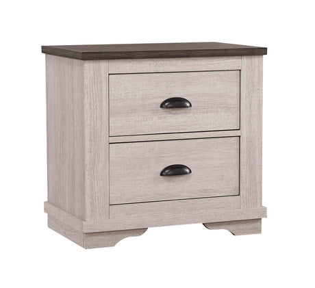 Coralee - Nightstand Pearl Silver by Crown Mark | Bel Furniture