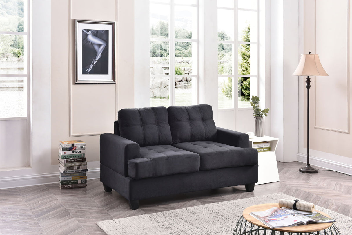 Stylish Transitional Loveseat For Two