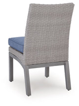 Half Moon Beach - Side Chair With Cushion (Set of 2) - Blue / Gray