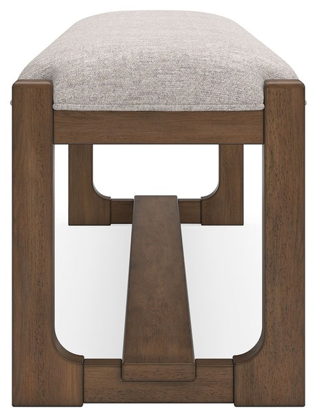 Cabalynn - Oatmeal / Light Brown - Large Uph Dining Room Bench by Signature Design by Ashley® | Bel Furniture