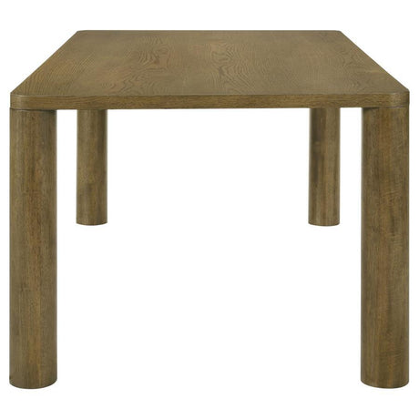 Castlewood - Rectangular Wood Dining Table - Brown Oak by Coaster Fine Furniture | Bel Furniture