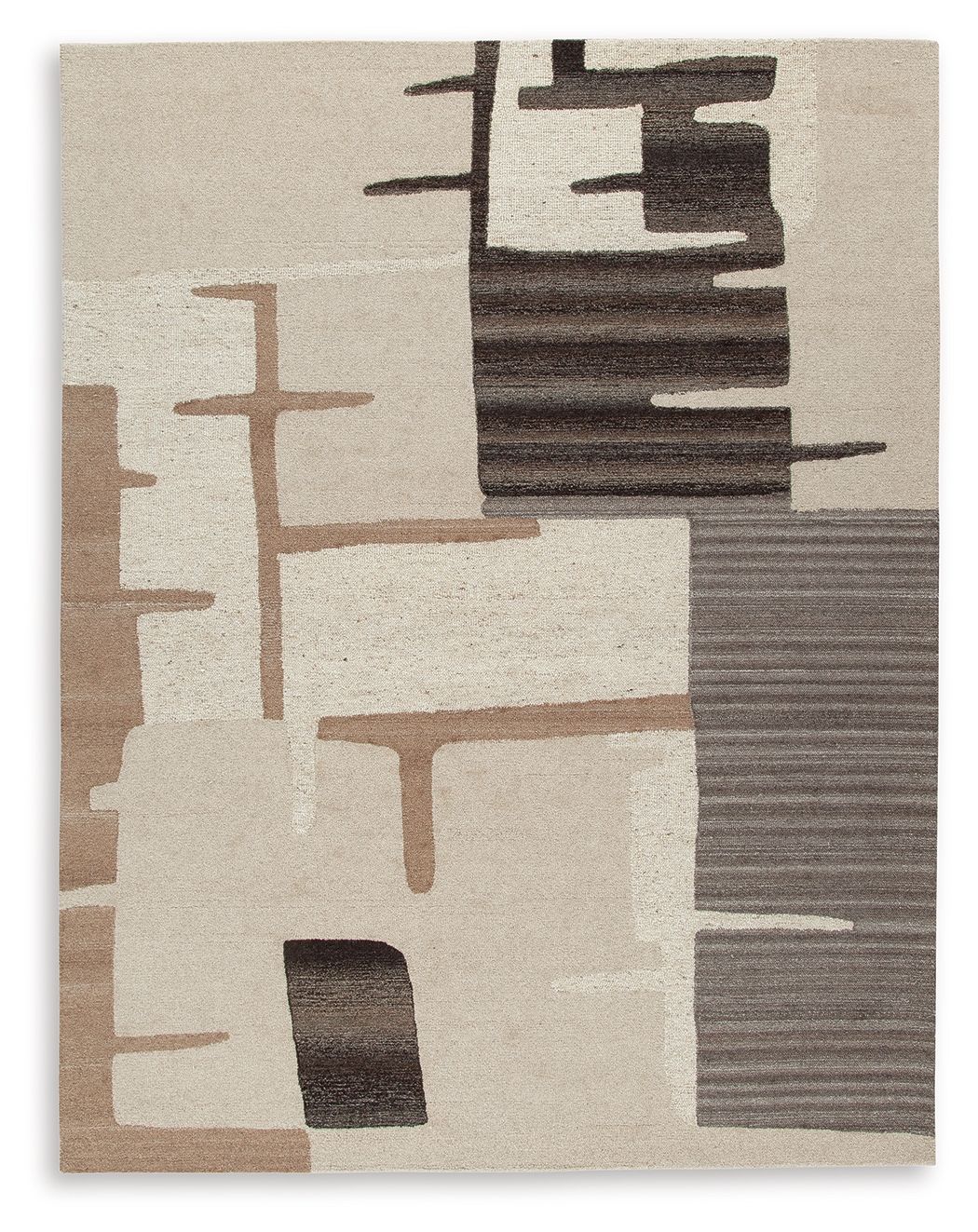 Kencher - Rug Dark Brown 8' x 10' by Signature Design by Ashley® | Bel Furniture