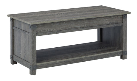 Freedan - Grayish Brown - 3 Pc. - Coffee Table, 2 End Tables by Signature Design by Ashley® | Bel Furniture
