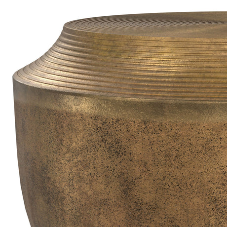 Timmons - Cast Aluminum Coffee Table - Brown by Simpli-Home | Bel Furniture