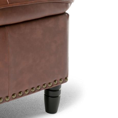 Emily - Storage Ottoman - Cognac by Simpli-Home | Bel Furniture