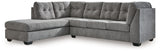 Marleton - Sectional Gray 2-Piece Sectional With Left Arm Facing Corner Chaise by Signature Design by Ashley® | Bel Furniture