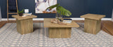 Devar - Square Coffee Table Set Light Brown 3 Pc. Coffee Table, 2 End Tables by Coaster Fine Furniture | Bel Furniture